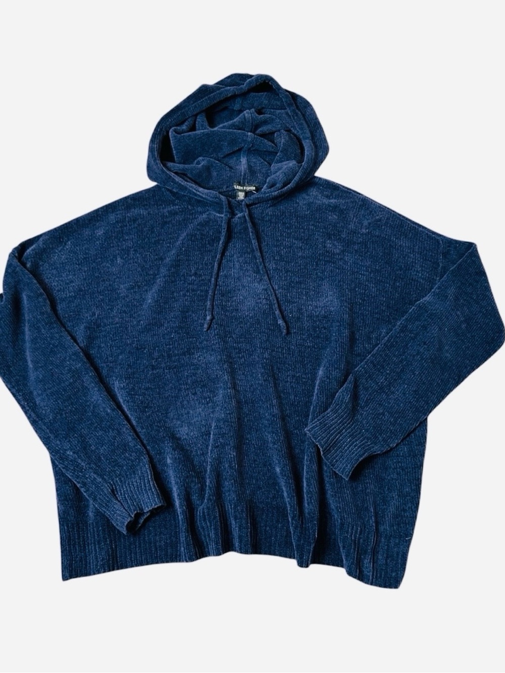 Eileen Fisher Navy blue Chantelle Cotton sweater with hood